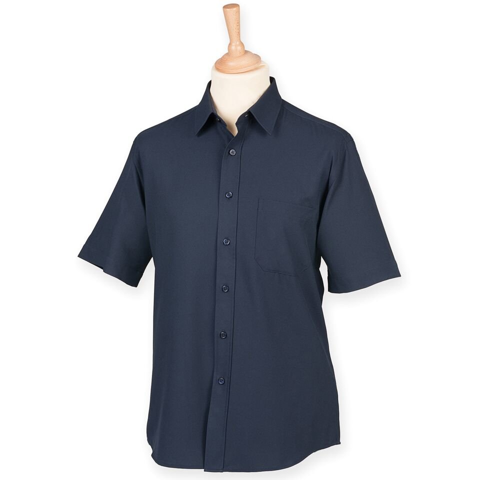 Breathable Men’s Short Sleeve Dress Shirt - Marina Yacht Wear