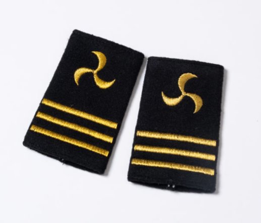 Gold first engineer epaulettes - Marina Yacht Wear