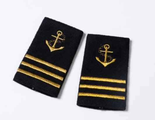 Gold First Officer Epaulettes - Marina Yacht Wear