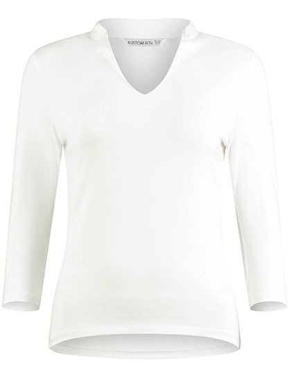 Ladies Mandarin Collar T-Shirt - Marina Yacht Wear