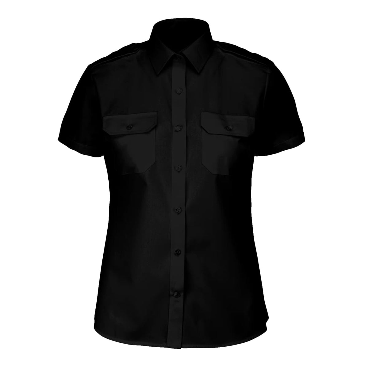 Ladies Short Sleeve Dress shirt with tabs - Marina Yacht Wear