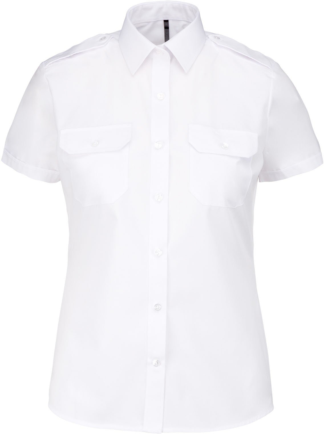 Ladies Short Sleeve Dress shirt with tabs - Marina Yacht Wear