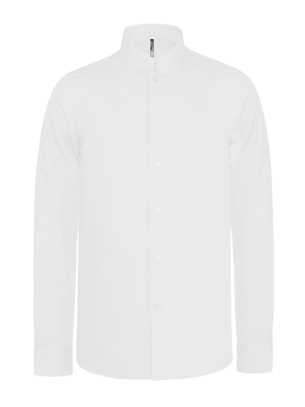 Long - sleeved mandarin collar shirt - Marina Yacht Wear