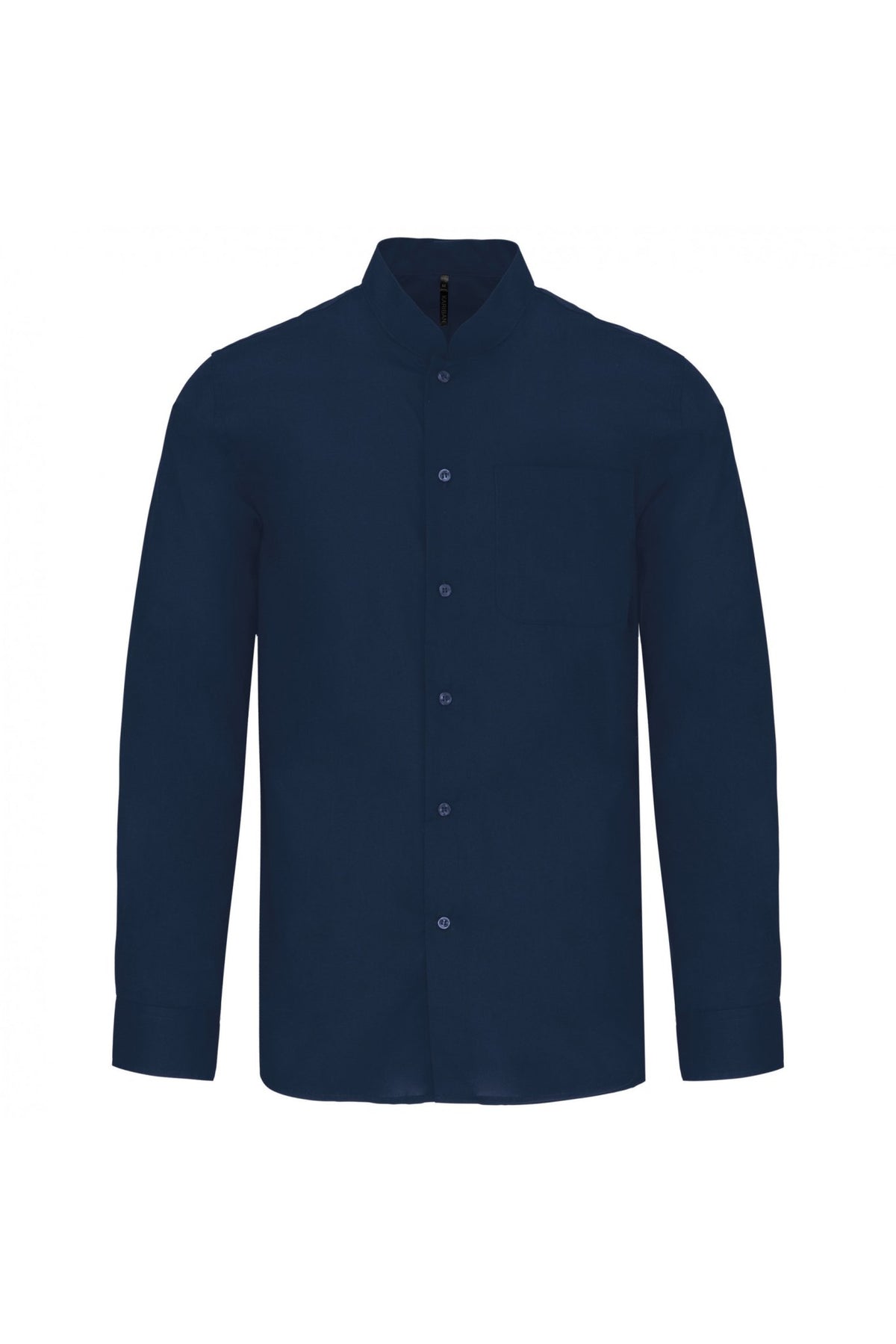 Long - sleeved mandarin collar shirt - Marina Yacht Wear