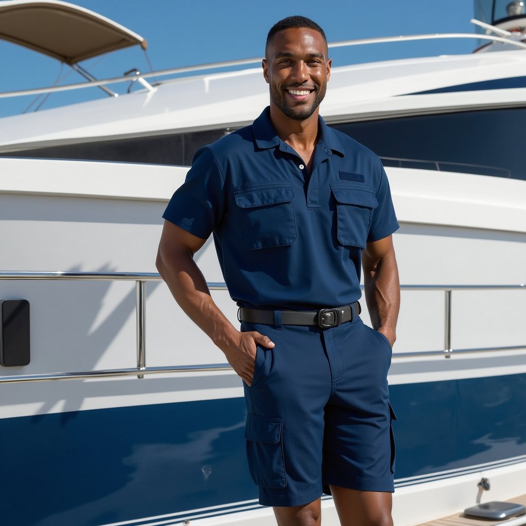 Men’s Cargo Bermuda Russell - Marina Yacht Wear