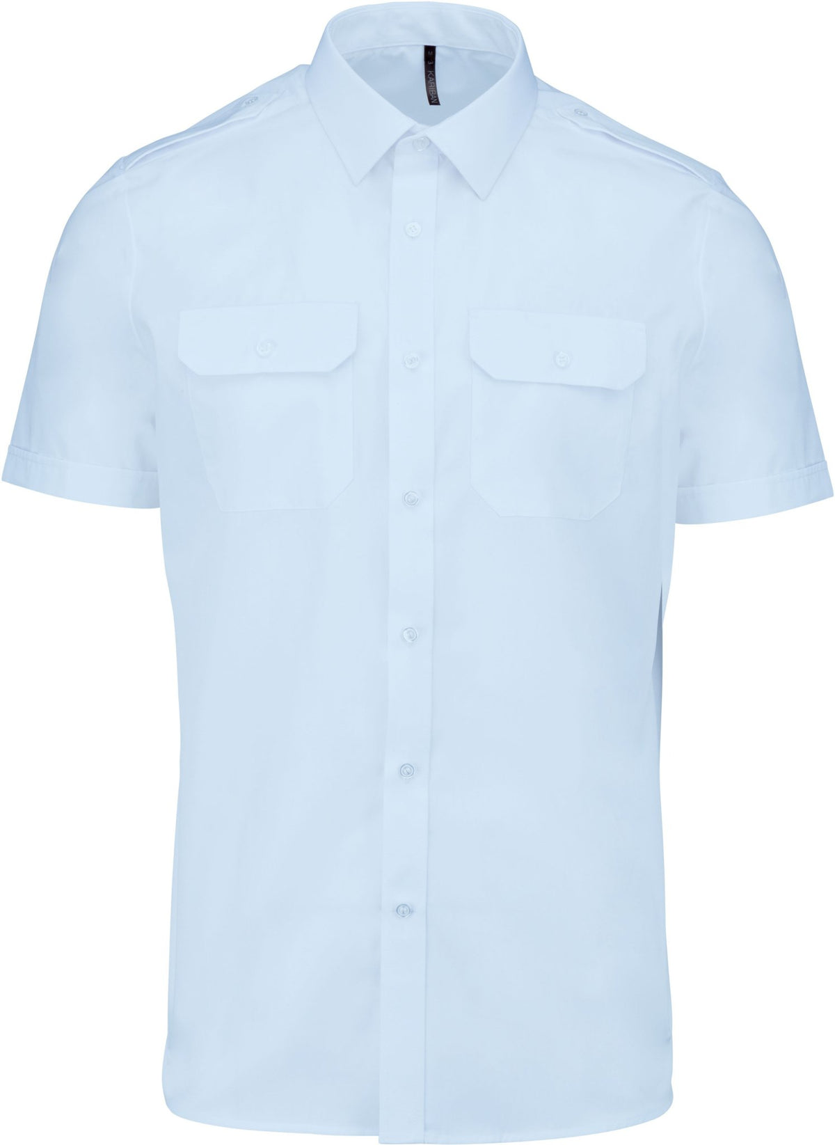 Men’s Short Sleeve Dress shirt with tabs KARIBAN - Marina Yacht Wear