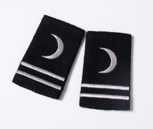 Silver first stewardess epaulettes - Marina Yacht Wear