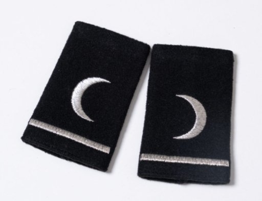 Silver second stewardess epaulettes - Marina Yacht Wear