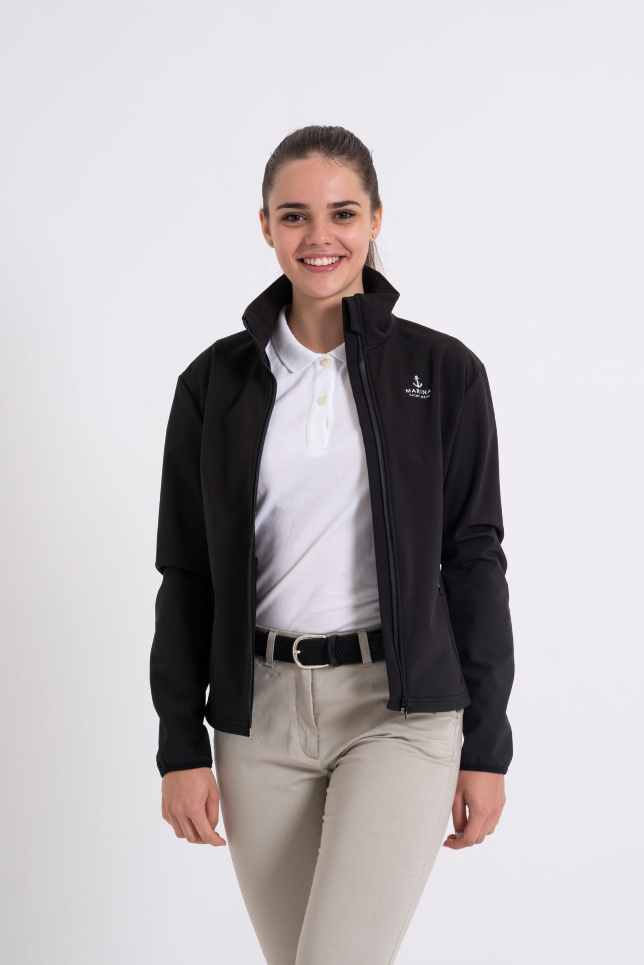 Ladies Long sleeve soft shell jacket for yacht crew