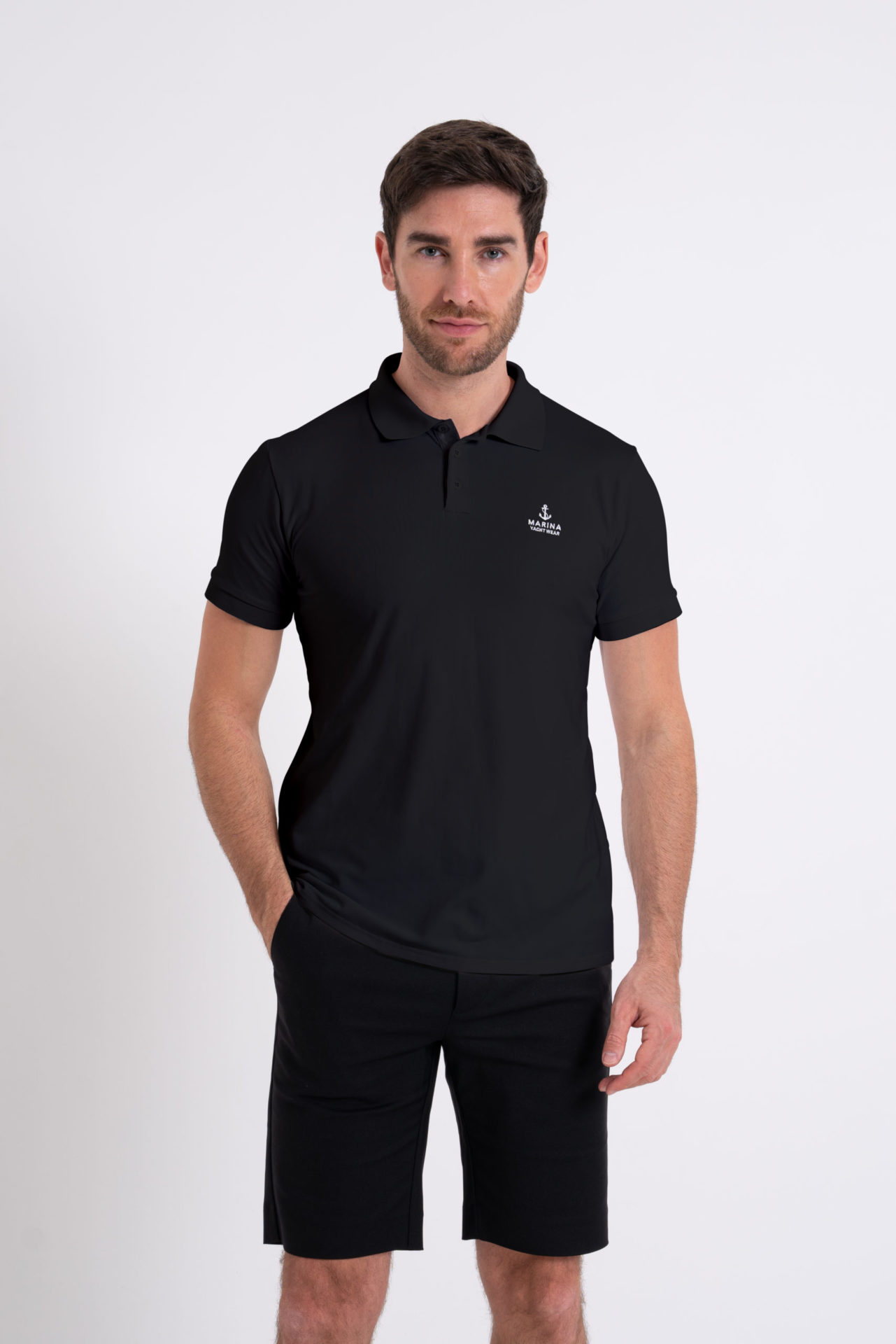 Mens Recycled Polyester Polos for yacht crew