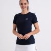 Ladies t-shirt short sleeve Navy by Marina Yacht Wear